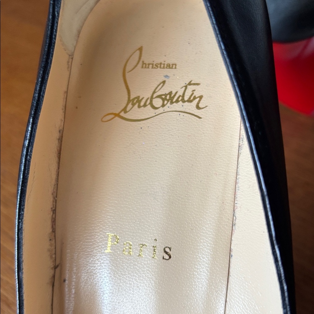 Christian Louboutin Kate 85 mm black leather pumps - Picture 7 of 9